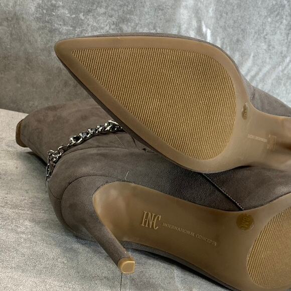 INC INTERNATIONAL CONCEPTS Women's Taupe Micro Reanna Pointed-Toe Stiletto READ - Picture 9 of 10